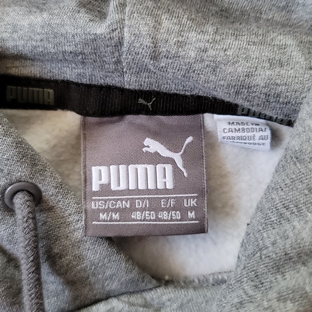 Puma gray hoodie size M - Picture 5 of 6